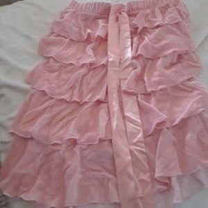 Juicy Couture medium size velvet ruffle skirt pink
